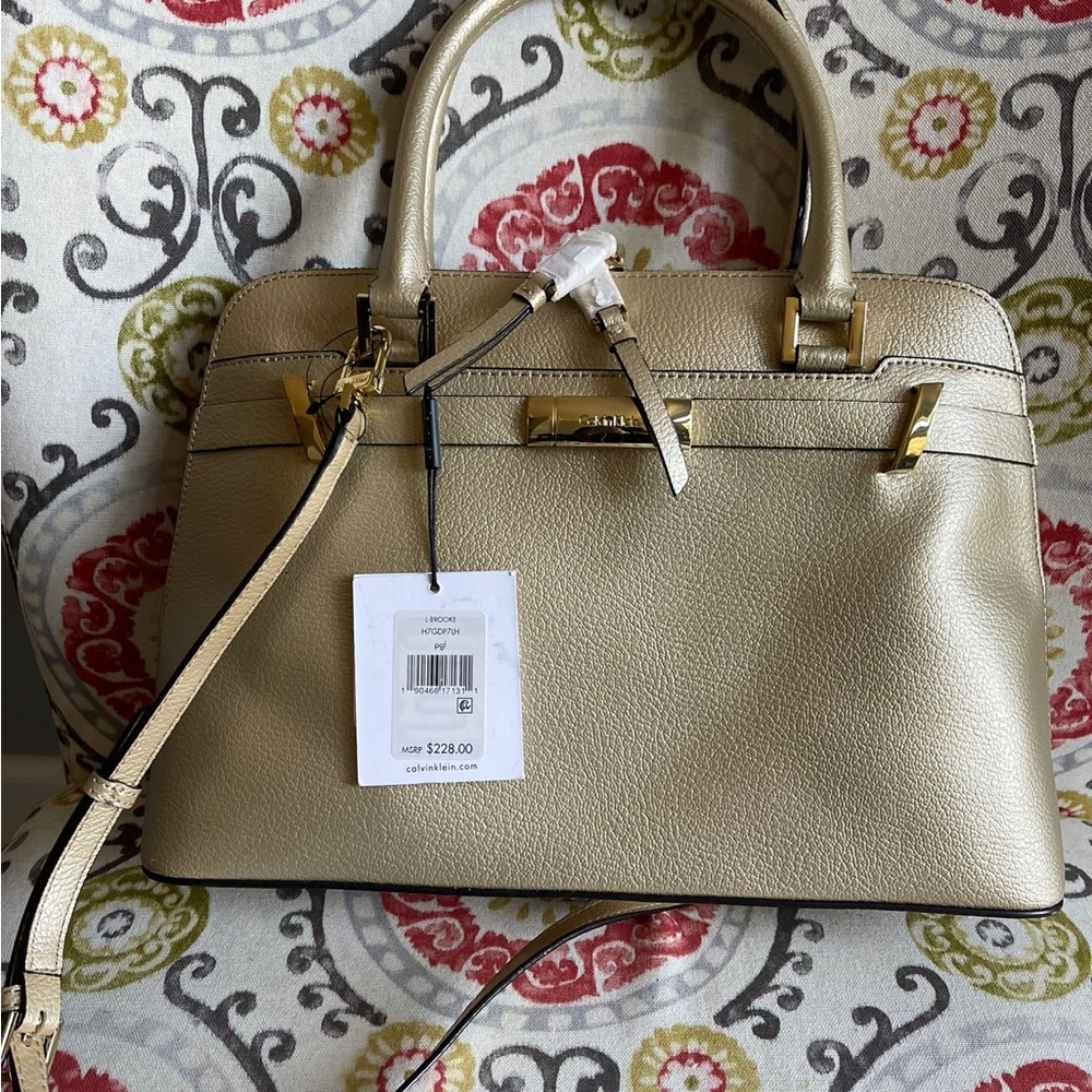 CALVIN KLEIN leather bag TOTE - NWT